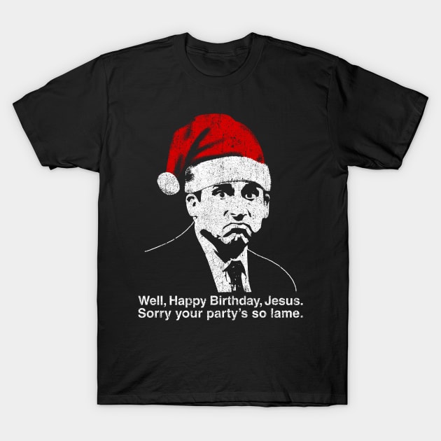 Happy Birthday Jesus T-Shirt by huckblade